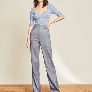 NWT Veronica BeardLipa Rib Knit Pullover Top Sz M